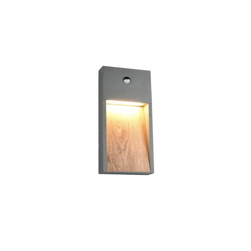 Trio verlichting SALMON Wandlamp LED Hout licht, 1-licht, Bewegingsmelder Speciale Aanbieding