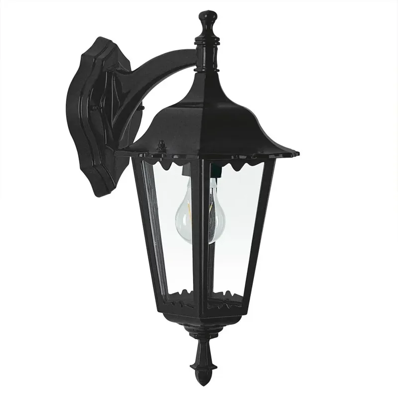 Express Levering KS Verlichting Ancona Muurlamp Zwart, 1-licht
