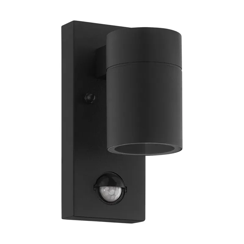 Shop Nu Eglo RIGA Buiten muurverlichting LED Zwart, 1-licht, Bewegingsmelder