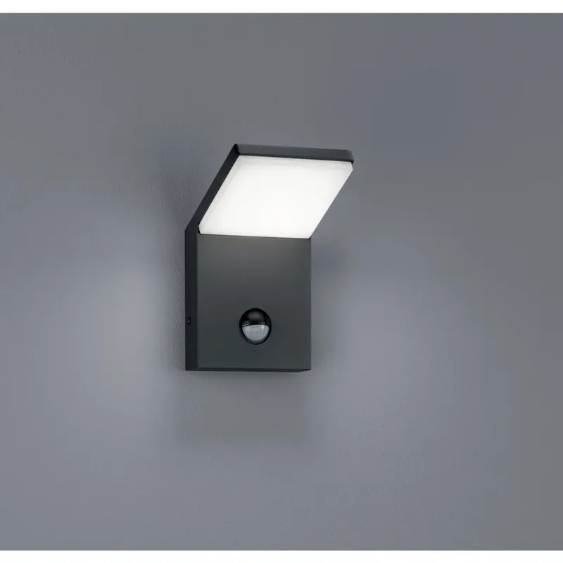 Trio PEARL Buiten muurverlichting LED Antraciet, 1-licht, Bewegingsmelder Koop Online