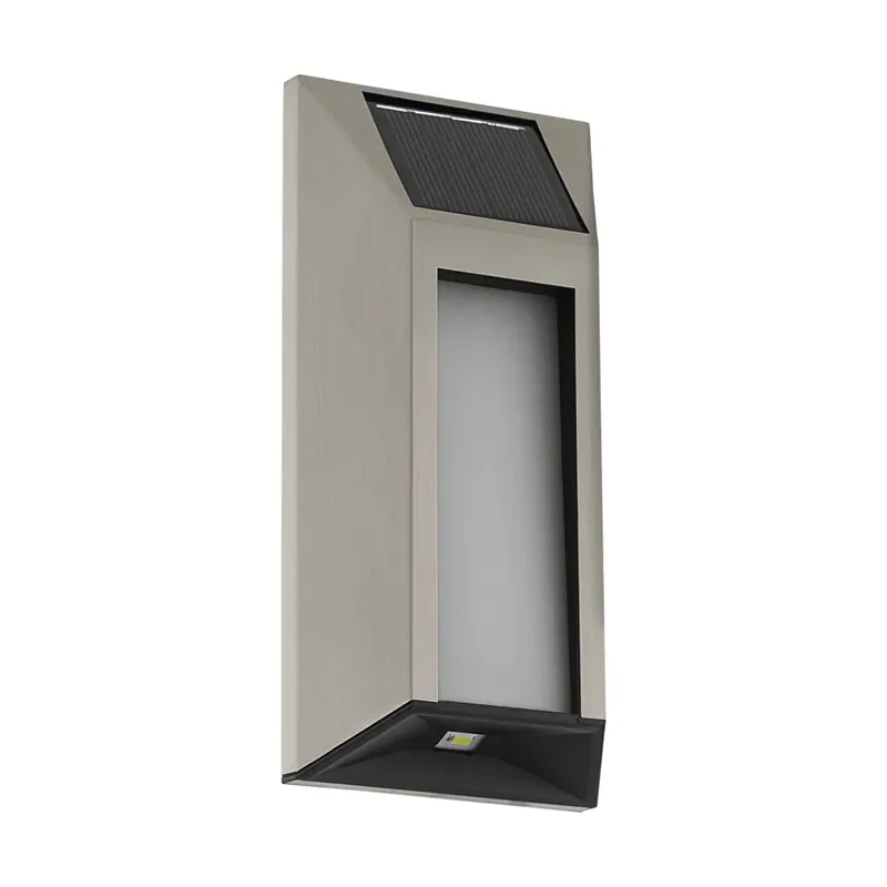 Bulkbestelling Eglo WALL Solarlamp LED roestvrij staal, Zwart, 4-lichts