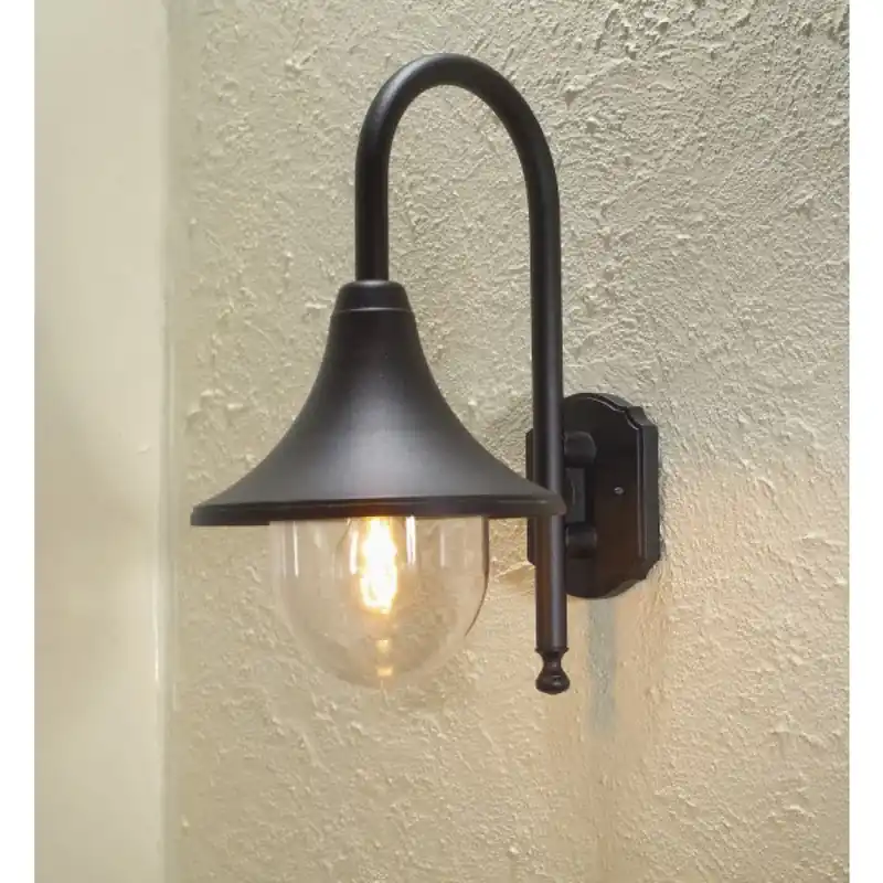 Konstsmide Bari Muurlamp Zwart, 1-licht Weekendaanbieding