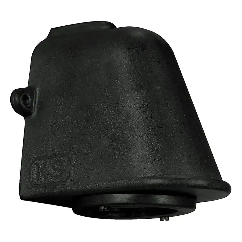 Authentiek KS Verlichting Offshore Muurlamp Zwart, 1-licht