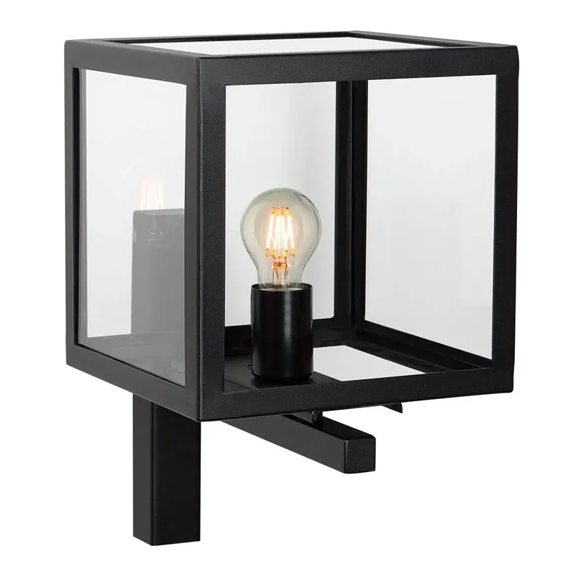KS Verlichting Loosdrecht Muurlamp Zwart, 1-licht Trendy