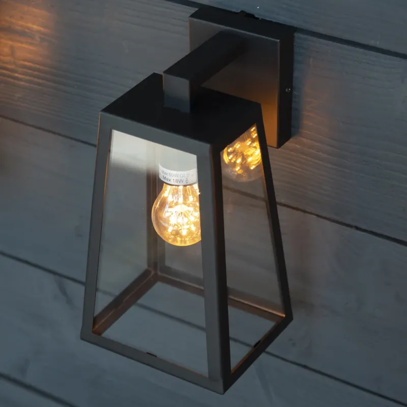 Aanbieding KS Verlichting Luuk Buiten muurverlichting Zwart, 1-licht
