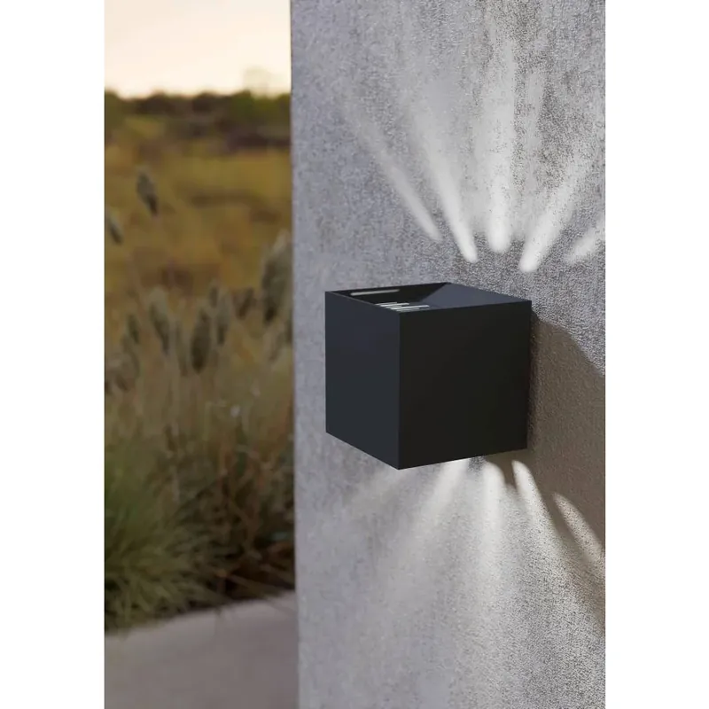 Nieuwe Collectie Eglo CALPINO 2 Buiten muurverlichting LED Antraciet, 2-lichts