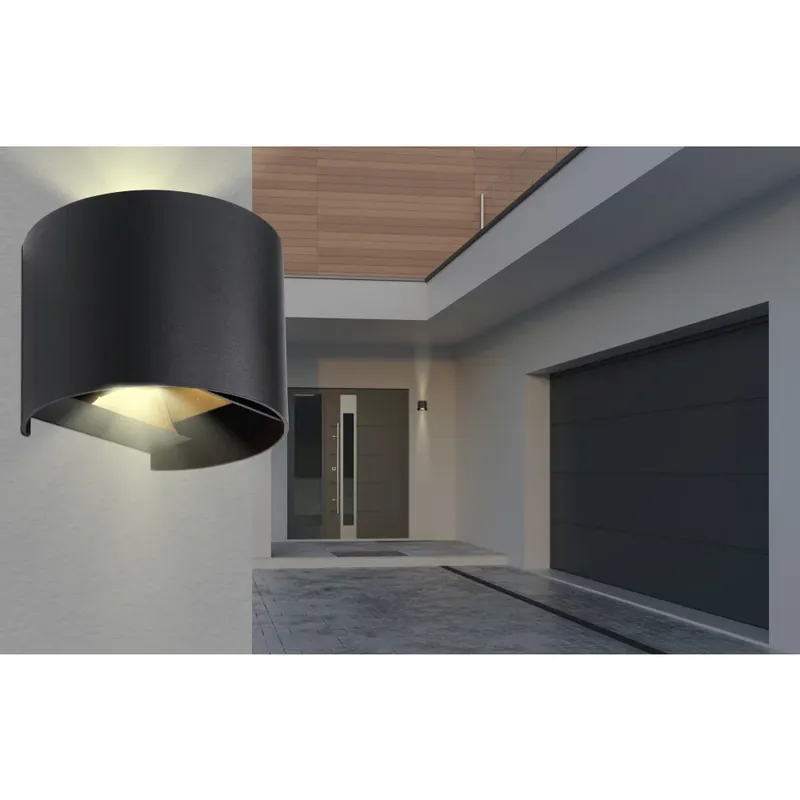 Modern Globo VERONIKA Buiten muurverlichting LED Zwart, 1-licht