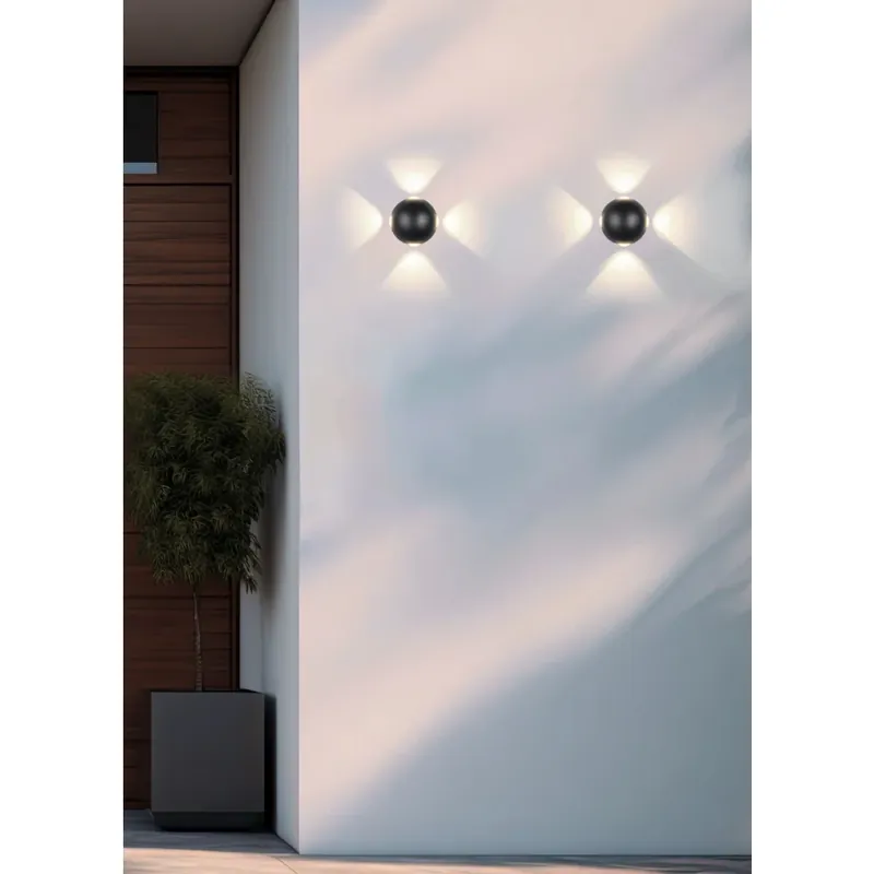 Trio verlichting AVISIO Wandlamp LED Zwart, 4-lichts Goedkoop