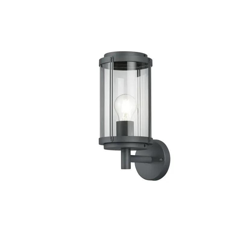 Authentiek Trio Tanaro Muurlamp Antraciet, 1-licht