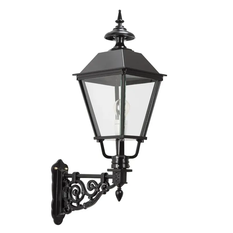 KS Verlichting Egmond Muurlamp Zwart, 1-licht Handgemaakt