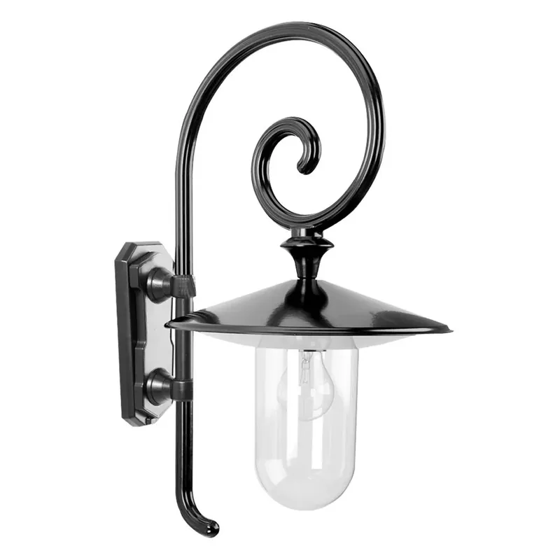 KS Verlichting Louvre Muurlamp Zwart, 1-licht Gratis Verzending