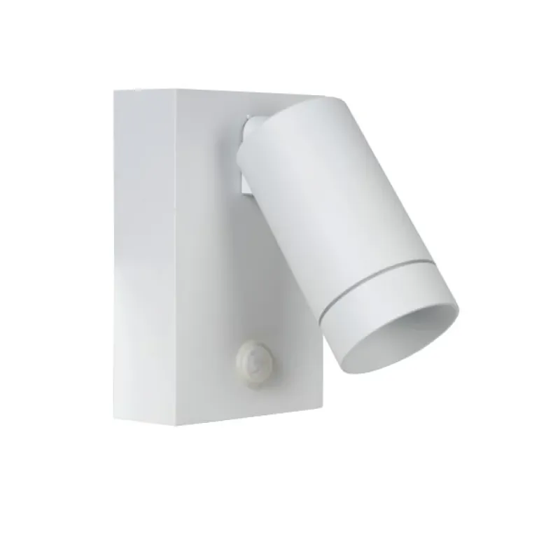 Lucide TAYLOR Buiten muurverlichting Wit, 1-licht, Bewegingsmelder Speciale Aanbieding