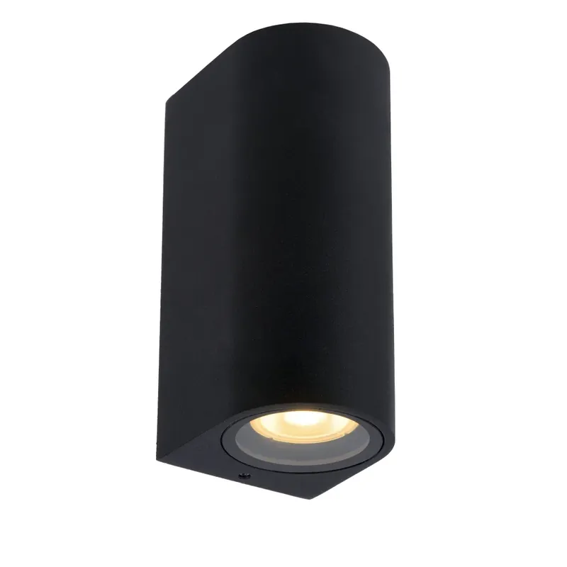 Lucide ZARO Buiten muurverlichting Zwart, 2-lichts Bestel Nu