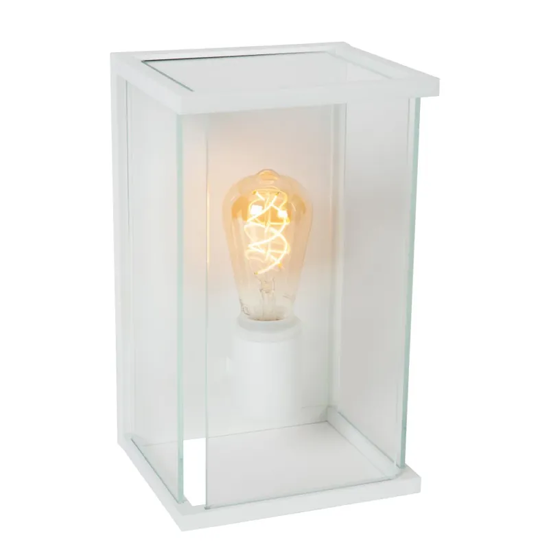 Lucide CLAIRE Wandlamp voor buiten Wit, 1-licht Laatste Versie