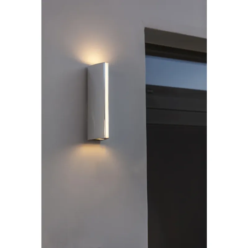 Geld-Terug-Garantie Lutec LEO Buiten muurverlichting LED Chroom, 1-licht