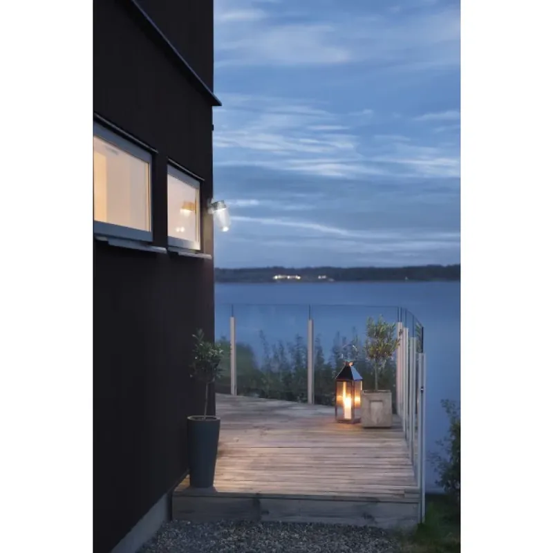 Modern Konstsmide Vega Buiten muurverlichting LED Duidelijk, 1-licht