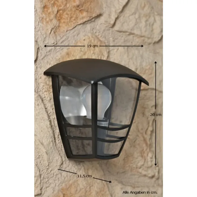 Philips myGarden CREEK Buiten muurverlichting Zwart, Transparant, Helder, 1-licht Actieprijs