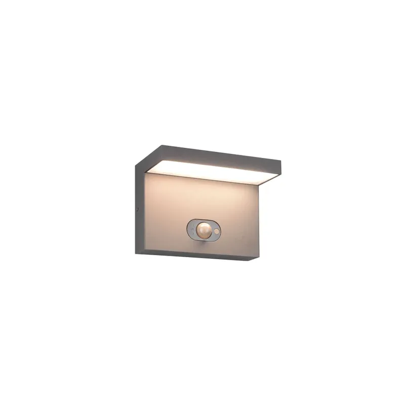 Superprijs Trio verlichting Blyde Wandlamp LED Antraciet, 1-licht, Bewegingsmelder
