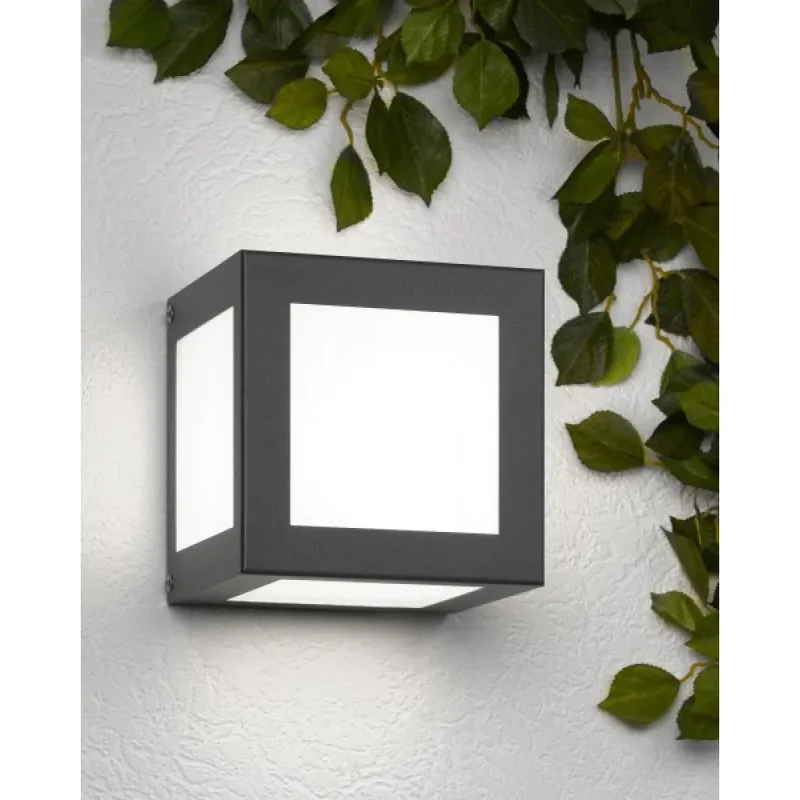 CMD Aqua Cubo Muurlamp Antraciet, 1-licht In De Mode