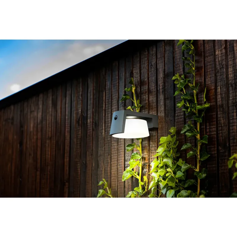 Lutec Moon Solarlamp LED Antraciet, 1-licht, Bewegingsmelder Lage Prijs