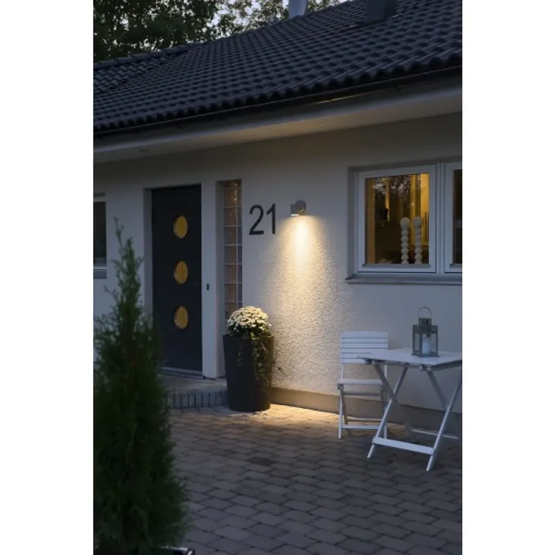 Koop Online Konstsmide MODENA Muurlamp Grijs, 1-licht