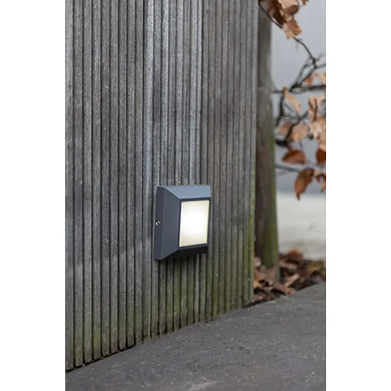 LUTEC HELENA Buiten muurverlichting LED Antraciet, 1-licht Ambachtelijk