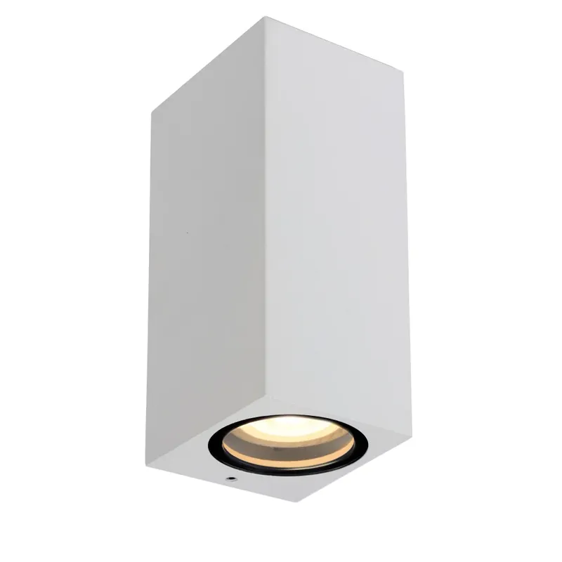Lucide ZARO Buiten muurverlichting Wit, 2-lichts Nu Kopen