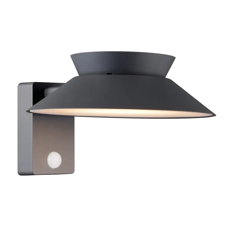 Nordlux JUSTINA Buiten muurverlichting LED Antraciet, 1-licht, Bewegingsmelder Goedkoop