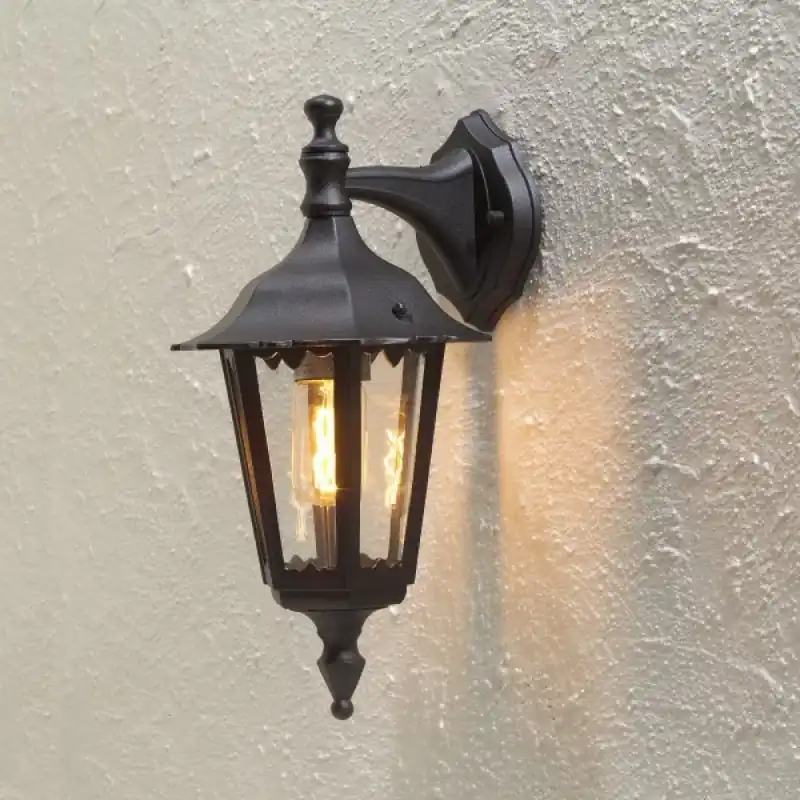 Konstsmide Firenze Muurlamp Zwart, 1-licht Superprijs