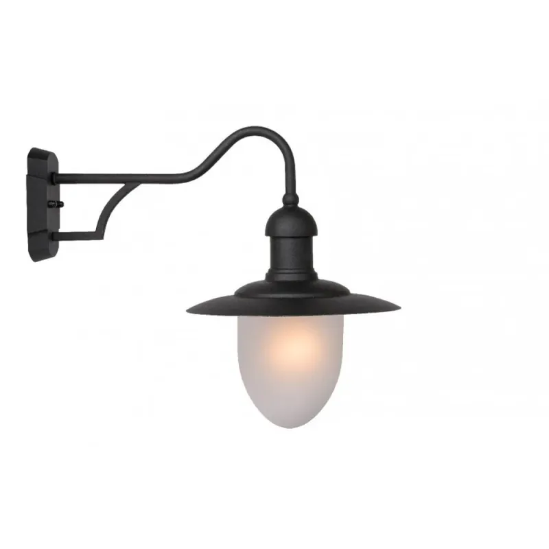 Direct Beschikbaar Lucide ARUBA Muurlamp Zwart, 1-licht