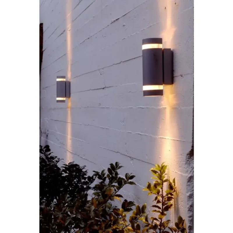 Lutec Focus Buiten muurverlichting Antraciet, 2-lichts Meest Verkocht