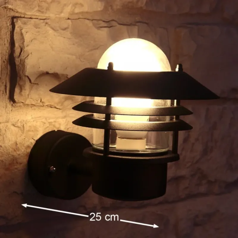 Nordlux BLOKHUS Buiten muurverlichting Zwart, 1-licht Laatste Versie