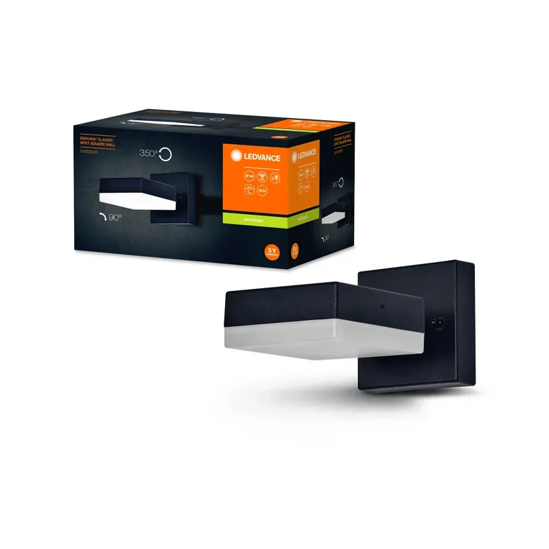 Origineel Ledvance ENDURA Wandlamp voor buiten Zwart, 1-licht