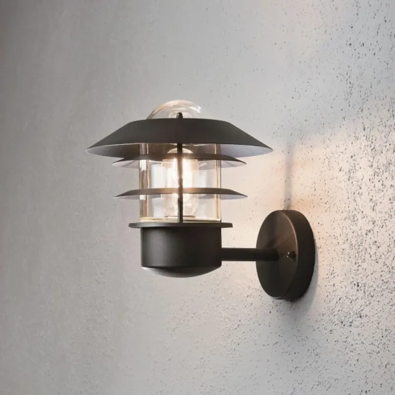 Konstsmide MODENA Muurlamp Zwart, 1-licht Beperkt Aanbod