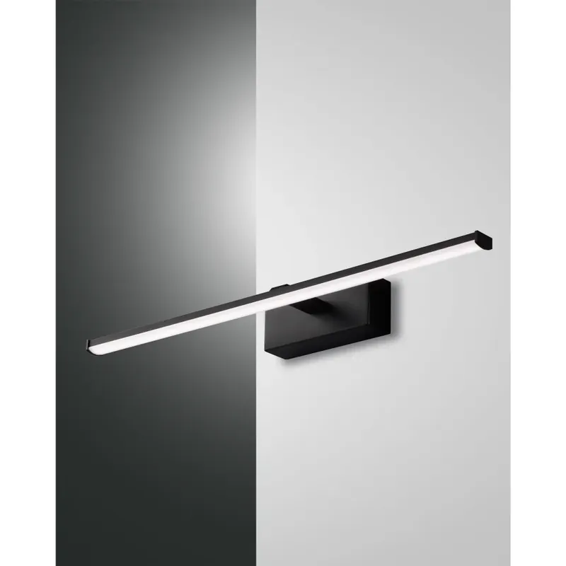 Gratis Verzending Fabas Luce Nala Muurlamp LED Zwart, 1-licht