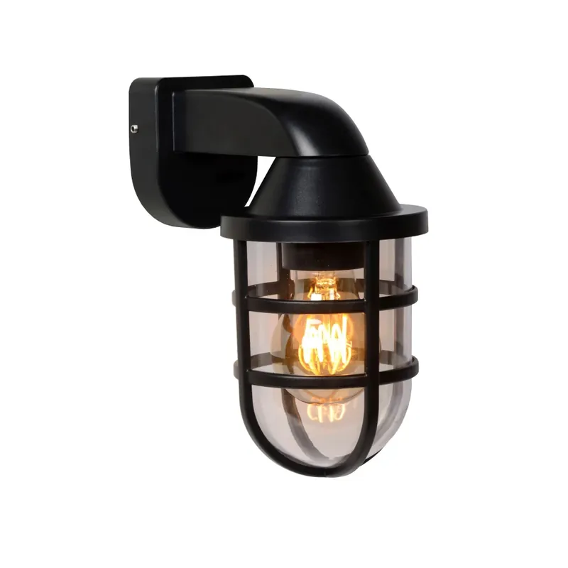 Limited Edition Lucide LEWIS Buiten muurverlichting Zwart, 1-licht
