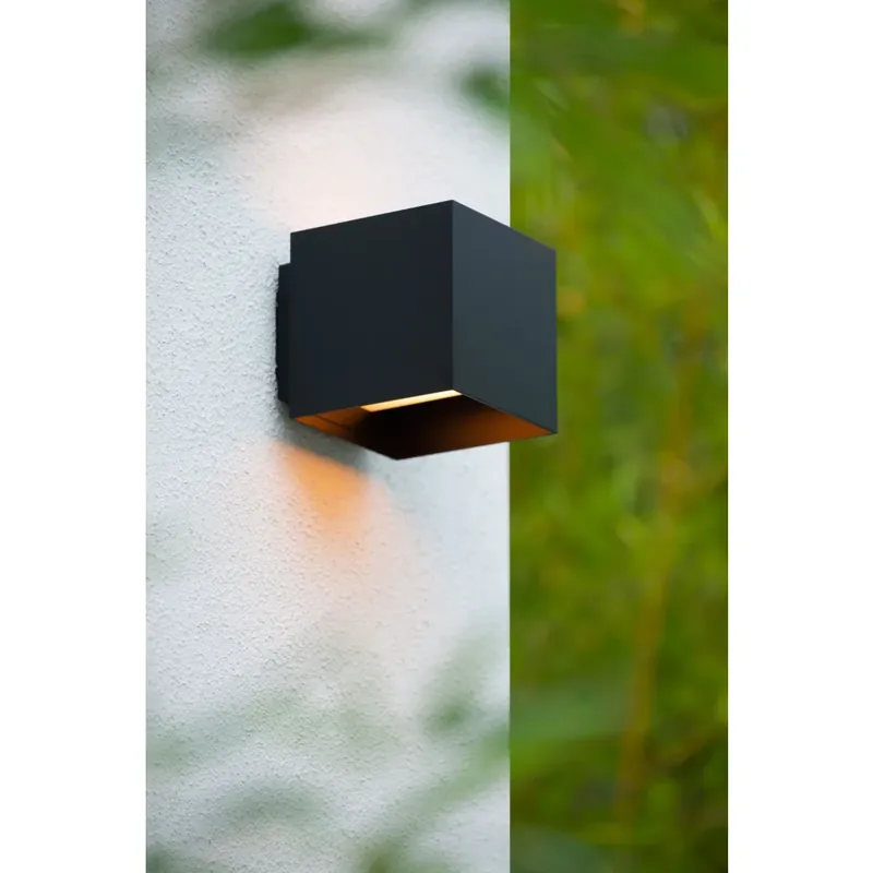 Koop Online Lucide EXETER Buiten muurverlichting Zwart, 1-licht