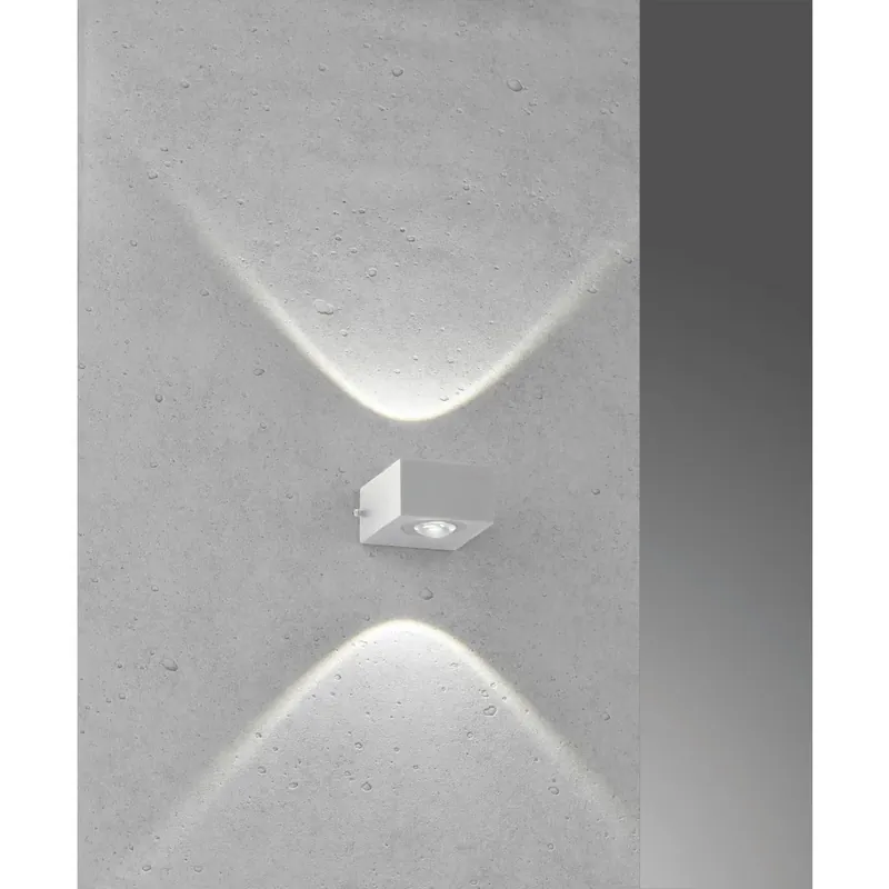 Fischer-Honsel Helsinki Buiten muurverlichting LED Zilver, 2-lichts Alleen Vandaag