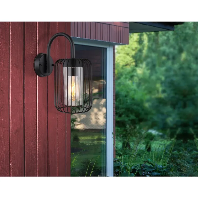 Exclusieve Aanbieding Globo NINA Buiten muurverlichting Zwart, 1-licht