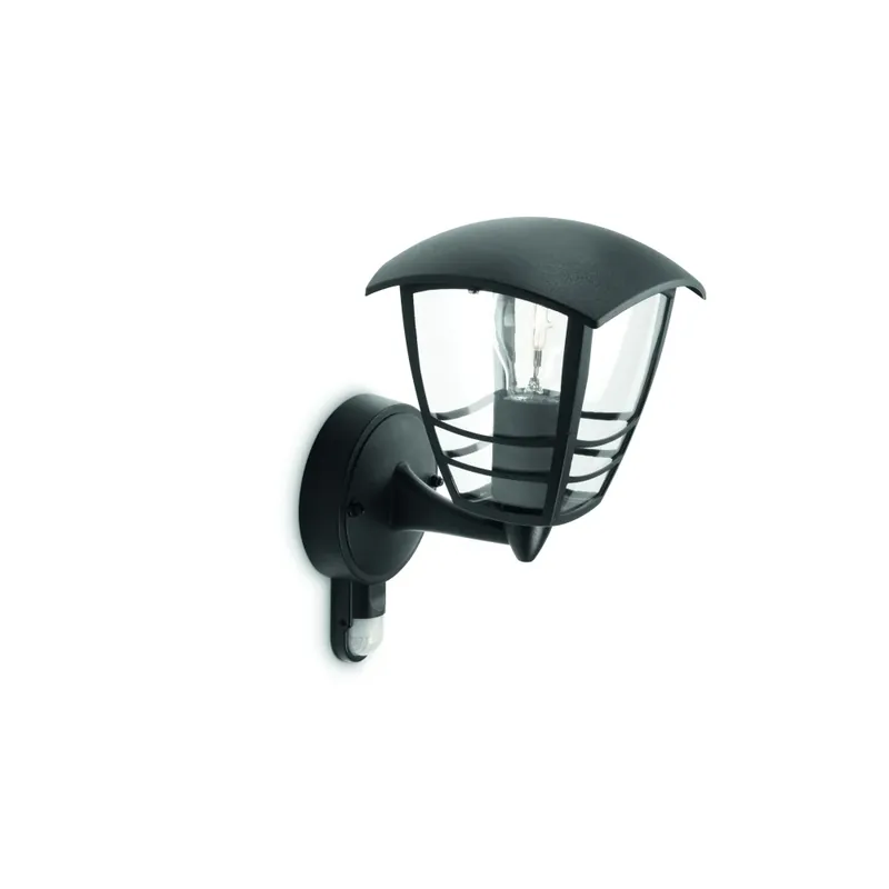 Philips myGarden CREEK Buiten muurverlichting Zwart, Transparant, Helder, 1-licht, Bewegingsmelder Plaats Bestelling