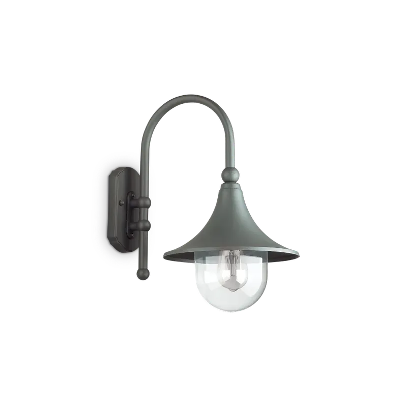 Laatste Versie Ideallux CIMA Buiten muurverlichting Grijs, 1-licht
