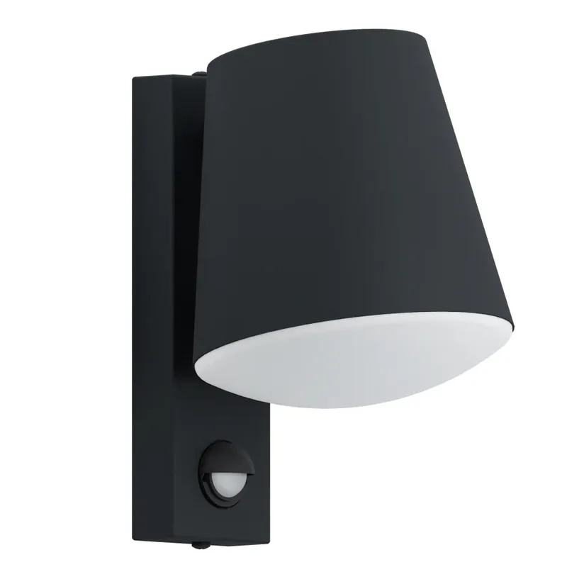 Eglo CALDIERO Buiten muurverlichting Antraciet, 1-licht, Bewegingsmelder Dagaanbieding