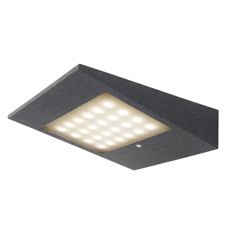 Gratis Verzending CMD AQUA SOLAR Buiten muurverlichting LED Antraciet, 1-licht, Bewegingsmelder