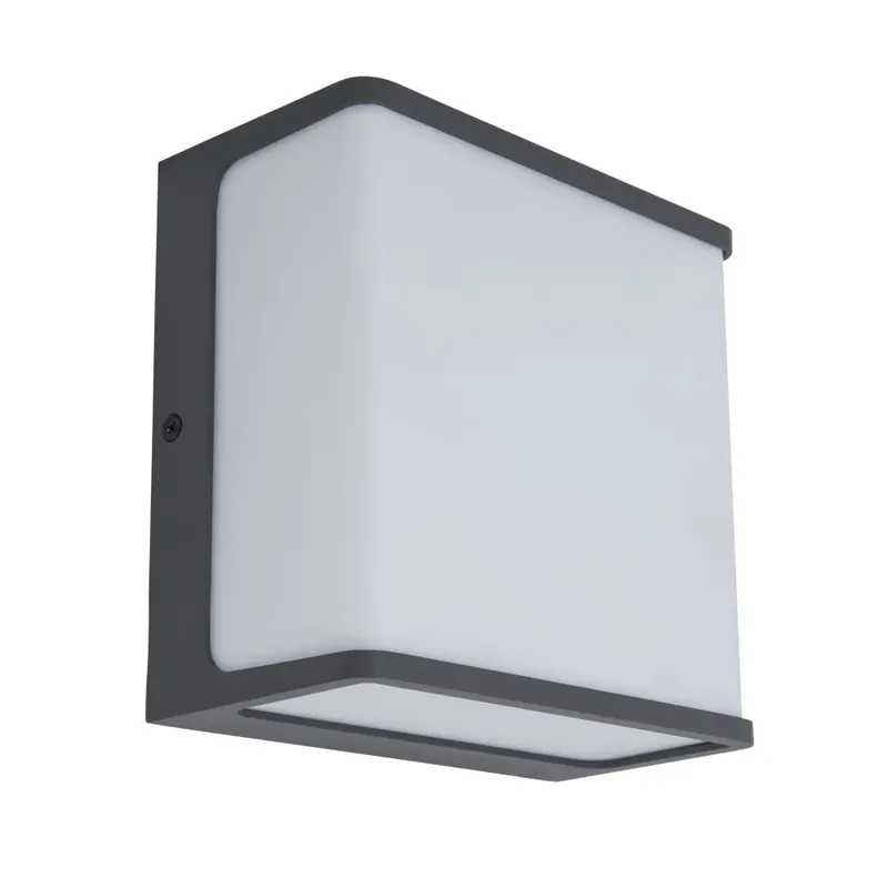 Lutec Doblo Buiten muurverlichting LED Antraciet, 1-licht Wereldwijde Verzending