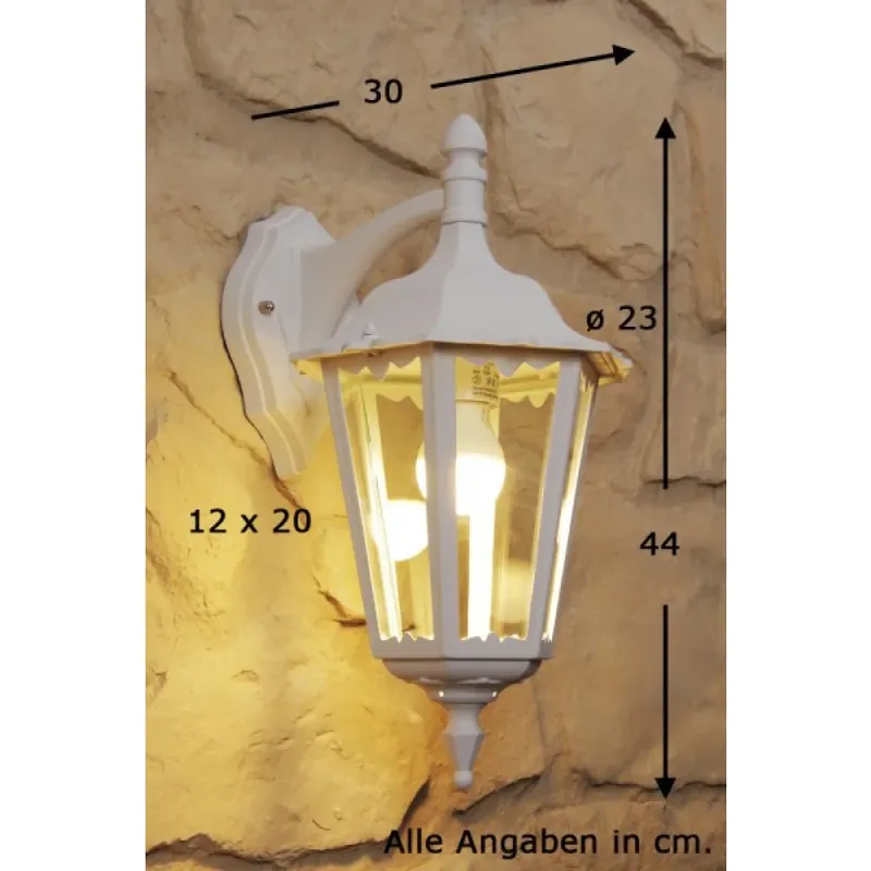 Konstsmide FIRENZE Buiten muurverlichting Transparant, Helder, Wit, 1-licht Budget