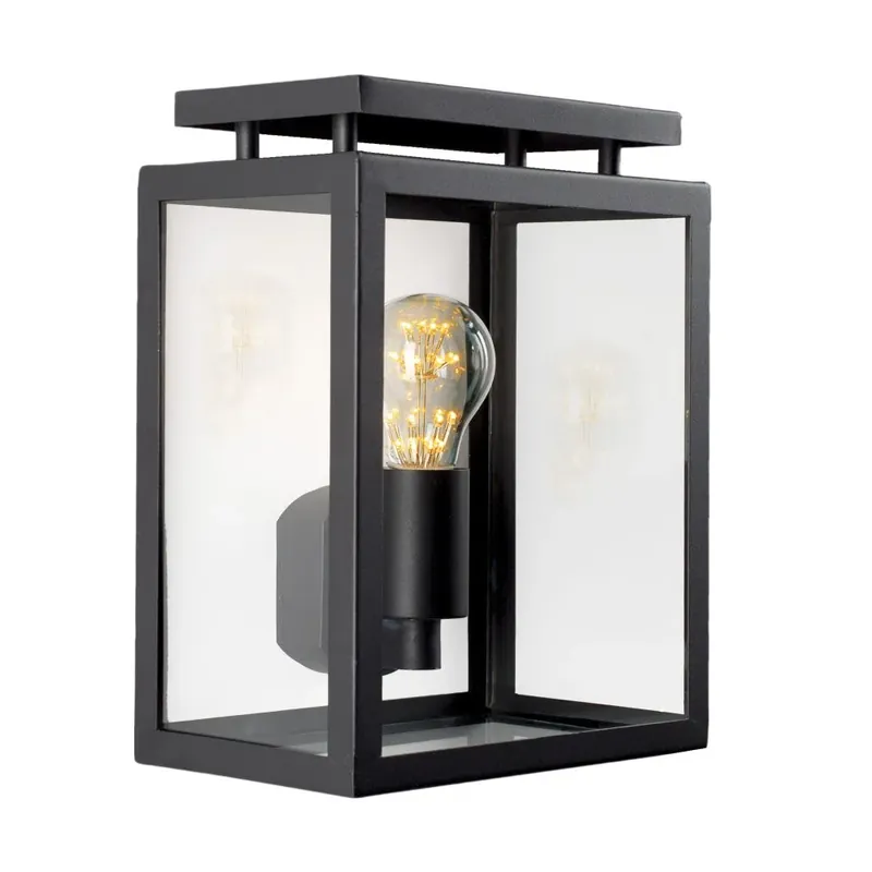 KS Verlichting Vecht Muurlamp Zwart, 1-licht Shop Nu