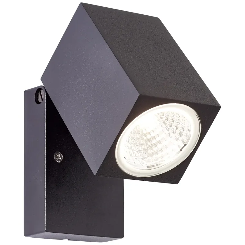 Beperkt Aanbod Brilliant Burk Buiten muurverlichting LED Zwart, 1-licht