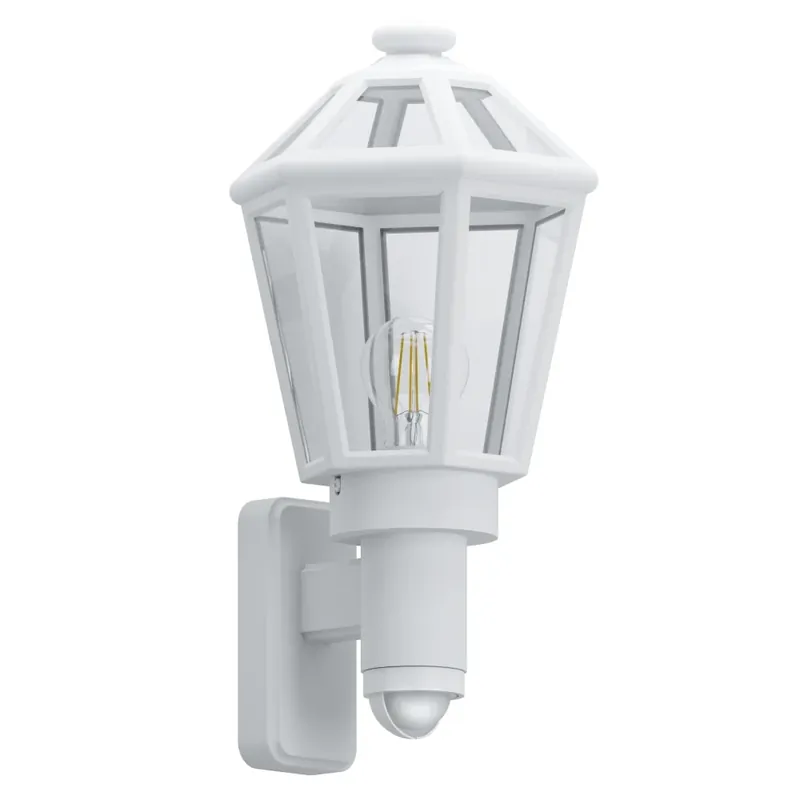 Aanbieding Eglo MONSELICE Buiten muurverlichting Wit, 1-licht, Bewegingsmelder