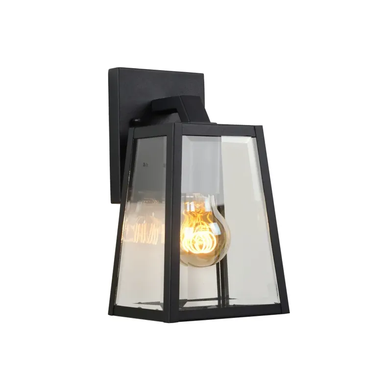 Lucide MATSLOT Buiten muurverlichting Zwart, 1-licht Gratis Verzending