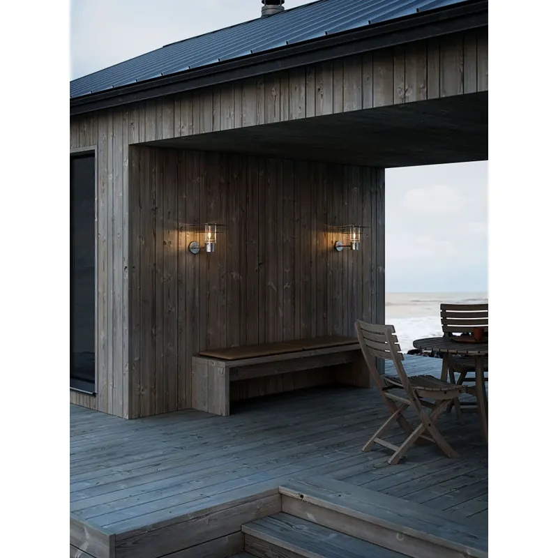 Weekendaanbieding Nordlux BASTIA Buiten muurverlichting Zilver, 1-licht